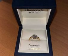 Diamond and Gold engagement ring