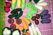 cake cupcake toppers veggies gardening sugar paste toppers