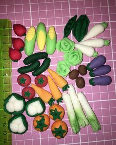 cake cupcake toppers veggies gardening sugar paste toppers