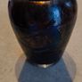 Glass vase, likely manufactured by Royal Brierley signed. Image 2