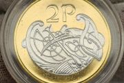 Ireland 1996 2p Twopence Gold and Silver Plated Coin