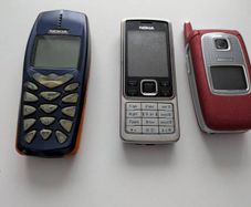 Vintage Nokia Mobile Phones Collection Nokia 3510i, Nokia 6300 ,Nokia 6103