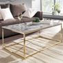Coffee Table 100 x 60 x 40 cm with Marble Look Image 4
