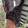 top Bnwt black patterned round neck top Marc Angelo brand size 12 Image 4