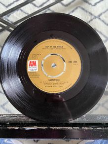 7 inch vinyl single. Carpenters- Top of the world