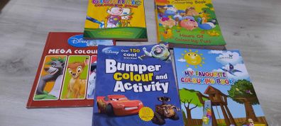 5 colouring books