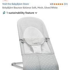 Like New Babybjorn Bouncer Balance Soft Mesh