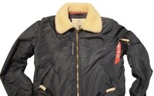 Alpha Industries Dark Blue Bomber Jacket