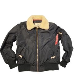 Alpha Industries Dark Blue Bomber Jacket