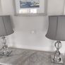 Two silver grey lamps Image 6