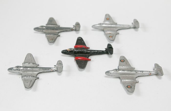 Set of Dinky die-cast 732 Meteor planes