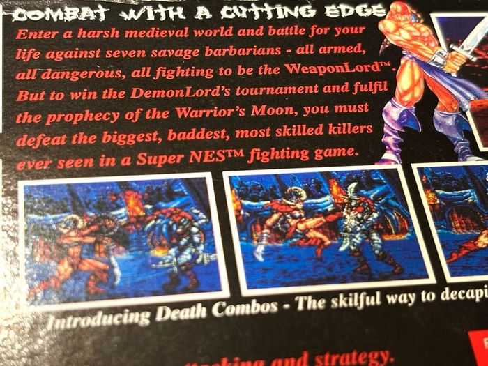 SNES Weapon Lord - Boxed