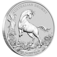 2022 Australia 1 Dollar 1 oz Silver Bullion Coin - Australian Brumby Horse (In Capsule)