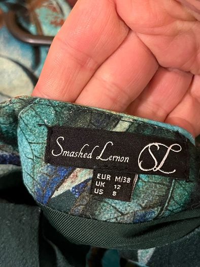 Beautiful Smashed Lemon Leopard Dress size 12