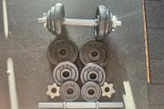 10KG Adjustable Dumbbells Pair - 20KG Total Weight