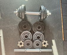 10KG Adjustable Dumbbells Pair - 20KG Total Weight