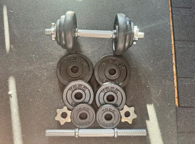 10KG Adjustable Dumbbells Pair - 20KG Total Weight