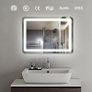 LED & Fog Free Bathroom Mirror DP339A 700x500mm Image 2