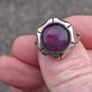 Vintage Amethyst Sterling Silver Ring(7.2g) Image 9