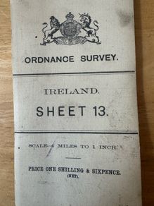 Antique 1903 Ordnance Survey Ireland Map