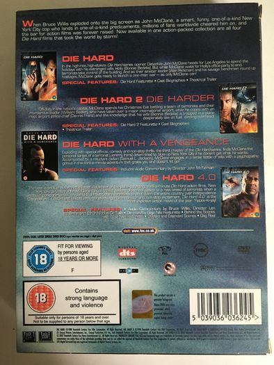 Die Hard 1-4 Collection [1988-1995] Bruce Willis [4xMovie DVDs]