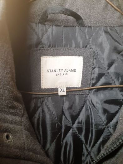 mens stanley adams Charcoal 4 pocket winter coat Size XL chest 46-48 inch