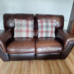 Leather 2 seater sofa