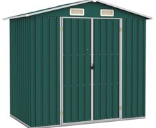 Garden Shed Green 205x129x183 cm Galvanised Steel