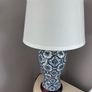 Blue and white table lamp Image 2
