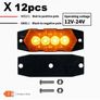 12pcs New Upgraded 12V-24V Universal LED Light Image 3