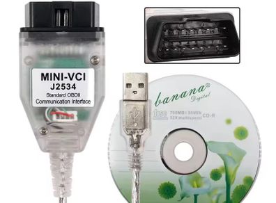 MINI VCI J2534 For Toyota TIS Techstream V18.00.008 With FTDI FT232RL mini vci OBD2 Car Diagnostic Cable Auto Scanner Tool