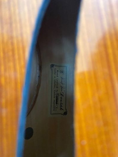 Double Bass 3/4 solid wood, bow & case + pickup