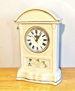 Belleek Glenveigh Shamrock Mantel Clock