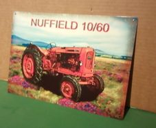 Nuffield 10/60 classic tractor tin metal sign