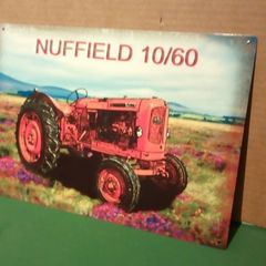 Nuffield 10/60 classic tractor tin metal sign