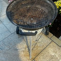 Weber Kettle Barbecue with a Chimney Starter and some coals