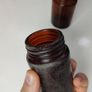 287 - Set of 2 Vintage Kruschen Salts Brown Amber Glass Decorative Collectible Display Bottles Image 3