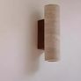 2 x travertine wall lights (wired) boxed Image 2