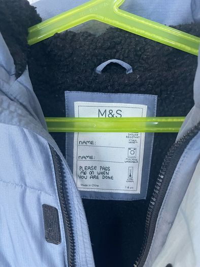 Boys M&S Coat (Age 7-8)