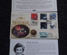 Great Britain Stamps : Genevieve Classic Cars " Signed Coin Cover  " 1996 , 100th London To Brighton Veteran Car Run "