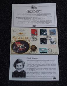 Great Britain Stamps : Genevieve Classic Cars " Signed Coin Cover  " 1996 , 100th London To Brighton Veteran Car Run "
