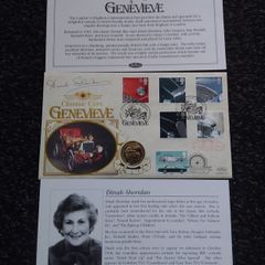 Great Britain Stamps : Genevieve Classic Cars " Signed Coin Cover  " 1996 , 100th London To Brighton Veteran Car Run "