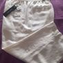 Brand New White Linen Cropped Trousers Image 3