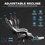 Gaming chair Ergonomic with Footrest PVC, Skin-Friendly, Mute, Low Noise, Racing seat, Foam seat cushion Image 4