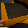 Stratus Armchair Yellow Meg (Dark Walnut Legs) Image 10