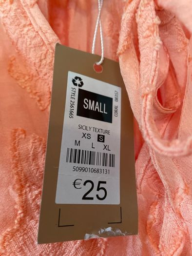Gallery Sicily texture coral top size small - New
