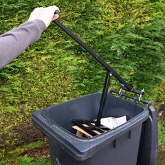 Bin Compactor Manual Rubbish Press General Waste Compactor Bin Squasher Hand Tool Garden Bin & Recycling Bin Waste 240L