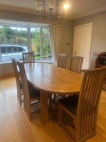 Kitchen table and 8 chairs