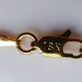 18K Yellow Gold Plated Oval Mirror Chain Link Necklace L-18" Image 6