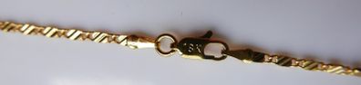 18K Yellow Gold Plated Oval Mirror Chain Link Necklace L-18"